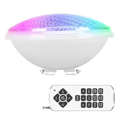 Afbeelding van RGBW 40W LED zwembadverlichting, zwembadverlichting PAR 56, zwembad schijnwerper IP68 waterdicht, onderwaterverlichting met afstandsbediening voor zwembad, DC/AC 12V