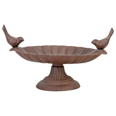 Afbeelding van Best For Birds Gietijzeren Vogelbad Bruin 21 x 15 12 cm