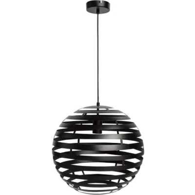 Afbeelding van Furntastik Lecce Hanglamp, 40 cm, zwart
