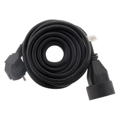 Afbeelding van Zenitech Verlengkabel, 16 A, 2P+T, HO5VV F 3G1,5 mm², zwart, 10 m
