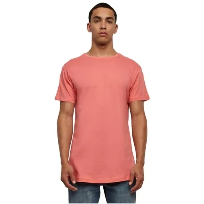 Afbeelding van Urban Classics Heren Shaped Long Tee T shirt, koraalrood, L