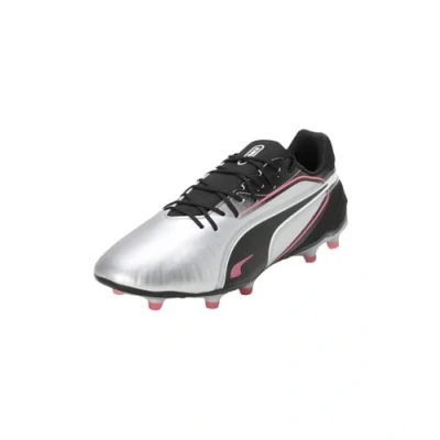 Afbeelding van PUMA Unisex King Match FG/AG voetbalschoen, Zilver zwart zon geslagen Wit, 11.5 UK, Black Sun Struck 46.5 EU