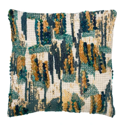 Afbeelding van Hoii DARCI Sierkussen 45x45 cm Insignia Blue Blauw Multicolor met duurzame kussenvulling