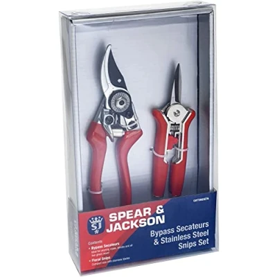 Afbeelding van Spear &amp; Jackson CUTTINGSET6 Bypass snoeischaar en bloemen knipsels set (Twin Set), 6.1&quot;*10.75&quot;*1.5&quot;
