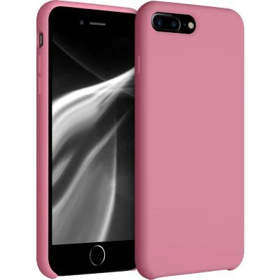Afbeelding van kwmobile telefoonhoesje compatibel met Apple iPhone 7 Plus/iPhone 8 Plus hoesje Zachte case voor smartphone Back cover in zoetroze