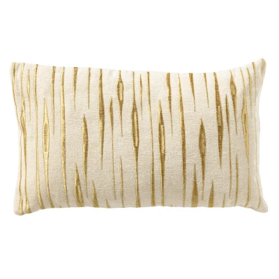 Afbeelding van Dutch Decor CONNOR Kussenhoes 30x50 cm met subtiel goud accent Snow White wit en