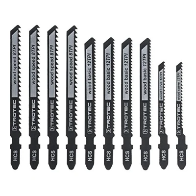 Afbeelding van TROTEC Decoupeerzaagjes set hout 10 delig