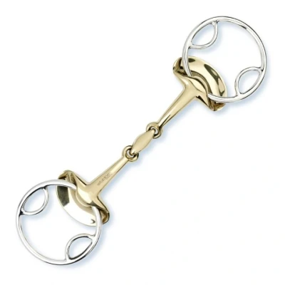 Afbeelding van Stübben Golden Wings 4in1 Trens Dubbelgebroken 11,5cm