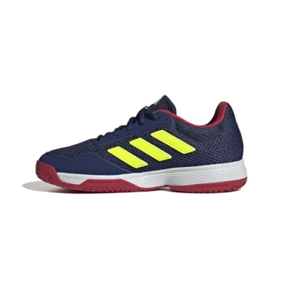 Afbeelding van adidas Uniseks Kind Gamespec Kids Tennis Shoes, dark blue/lucid lemon/ftwr white, 33.5 EU