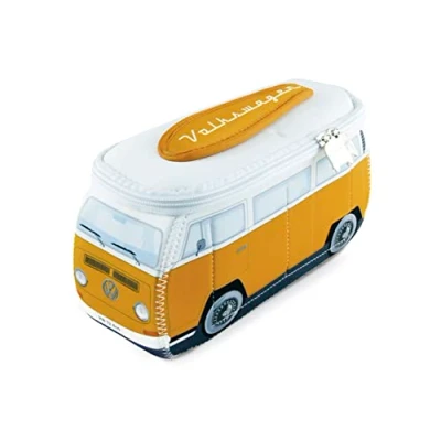 Afbeelding van VW T2 Bus 3D Neopreen Kleine Universele Tas oranje