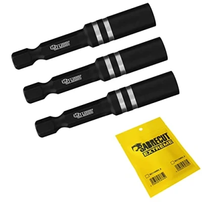 Afbeelding van 3 x SabreCut SC1160S2_3 professionele magnetische bithouder 55 mm (alleen magnetisch voor slagbit en NIET schroeven) slagschroevendraaiers