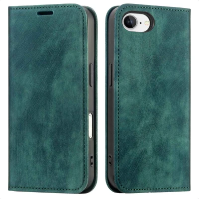 Afbeelding van Apple iPhone 16e Hoesje Kunststof imoshion Bookcase Groen Telefoonhoesje