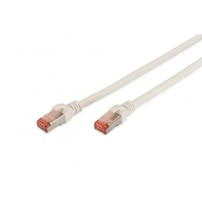 Afbeelding van DIGITUS LAN kabel Cat 6 3m RJ45 netwerkkabel S/FTP afgeschermd Compatibel met 6A &amp; 7 Wit