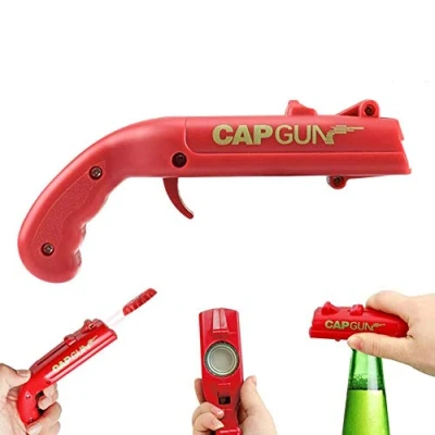Afbeelding van Bierflesopener, Cap Gun Launcher Shooter Flesopener Drink Bierflesopeners Toy voor Bar Party Drinken Game Shoots Meer dan 5 Meter