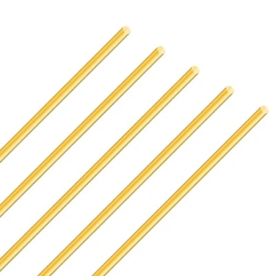 Afbeelding van iMeistek Messing staven, 4 mm diameter, 250 lengte, massief ronde staaf voor pinnen, doe het zelf handwerk (5 stuks)