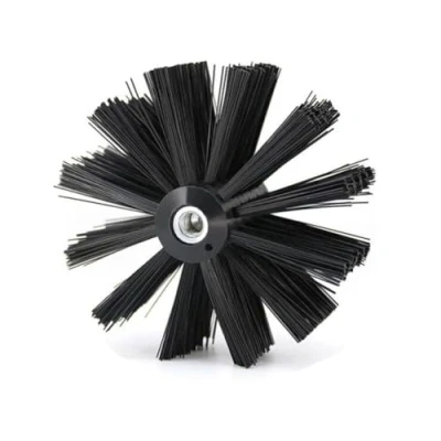 Afbeelding van Schoorsteenreinigingsborstel, flexibele droger ventilatieschoorsteenveger nylon borstelborstel vervangende kop voor vegen keuken open haard schoorsteenpijp (100 mm)