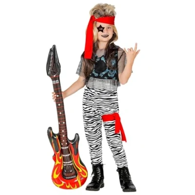 Afbeelding van Widmann Kleine Rocking Robin Kind Kostuum Rood, Zwart / Wit Maat 164 Carnavalskleding Verkleedkleding