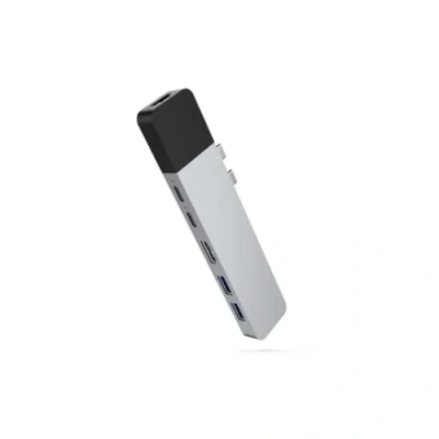 Afbeelding van Hyper Net hub USB C Macbook pro zilver GN28N silver