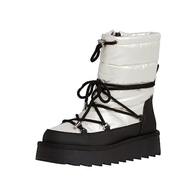 Afbeelding van Tamaris Snowboots, Dames, Maat: 36, Black/white Kunststof