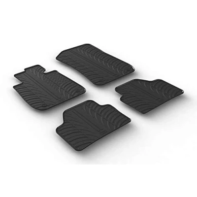 Afbeelding van Gledring Rubbermatten passend voor BMW X1 2009 2015 (T profiel 4 delig + montageclips)