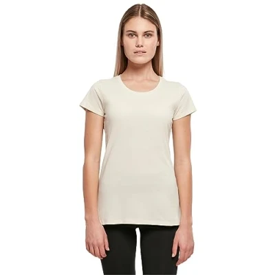 Afbeelding van Damesshirt &#039;Basic Tee&#039; met ronde hals Sand L