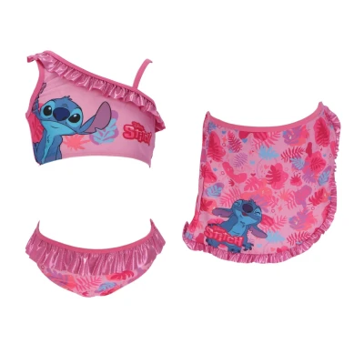 Afbeelding van Lilo &amp; Stitch Bikini + Sarong Maat 4/5 Jaar