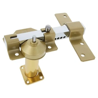 Afbeelding van Amig Klapslot voor deuren met veiligheidscilinder en openingsgrendel van staal Martelé afwerking 105 x 170 mm, cilinder 70 mm incl. 5 breisleutels