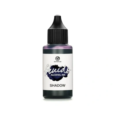 Afbeelding van 30 ml Fluids Alcohol inkt SHADOW, alcoholische voor Fluid Art, Resin Art en epoxy hars, GRIJS BLAUW
