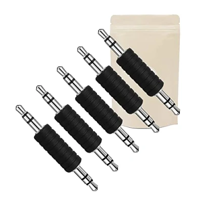 Afbeelding van 5 x 3,5 mm koppeling, mini jack mannelijk stereo