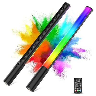 Afbeelding van LUXCEO P400 RGB Handheld LED Video Light Wand Stick, full Colors Fotografie Licht met Afstandsbediening, Ingebouwde Oplaadbare Batterij, 2500K 6500K Verstelbaar, voor TikTok YouTube