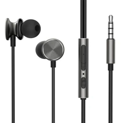Afbeelding van Joyroom In Ear Oordopjes Oortjes met draad en microfoon 120cm 3,5mm Audiokabel Zwart