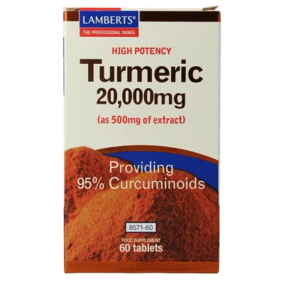 Afbeelding van Lamberts Curcuma 20.000mg (turmeric), 60 tabletten