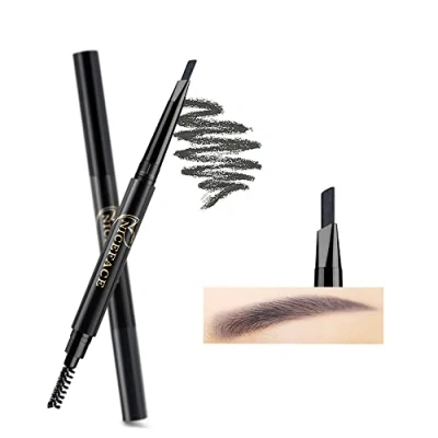 Afbeelding van NICEFACE Wenkbrauwverf Wenkbrauwpotlood Grey Double Ended Precision Waterproof Brow (grijs # 5)