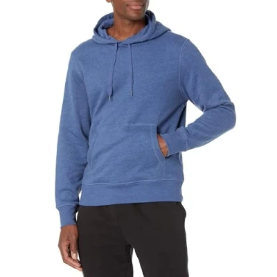 Afbeelding van Amazon Essentials Men&#039;s Fleecetrui met capuchon (verkrijgbaar in grote en lange maten), Heideblauw, M