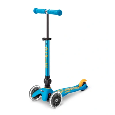 Afbeelding van Mini Micro step inklapbaar LED Ocean Blue