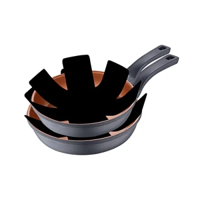 Afbeelding van Pannenset San Ignacio Gegoten aluminium Brons (4 Stuks)