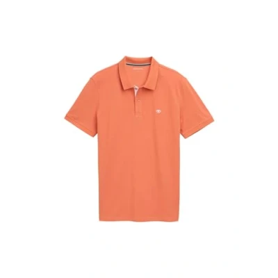 Afbeelding van TOM Tailor Basic WITH Contrast Poloshirt, Heren, Maat: Medium, Brick orange