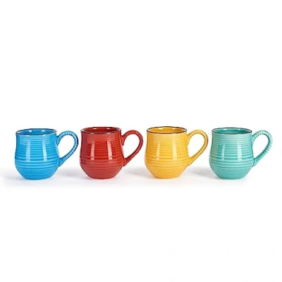 Afbeelding van La Cafetiere Espresso Mok Set van 4 Brights