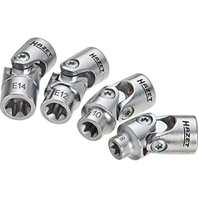 Afbeelding van HAZET 880G E/4 Kniegewrichtsleutelinzetset 3/8 (10 mm) 4 delig
