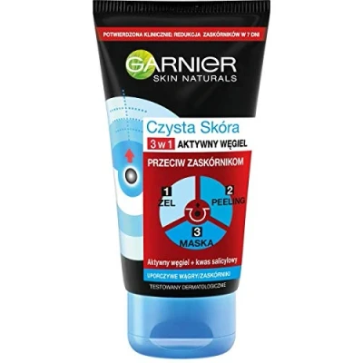 Afbeelding van Garnier Pure Score Intensive Charcoal 3In1 Face Wash 150Ml