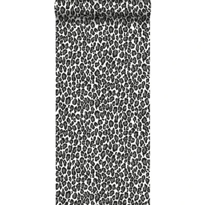 Afbeelding van Leen Bakker ESTAhome Behang Panters Zwart En Wit 53cm X 10,05 M Vlies