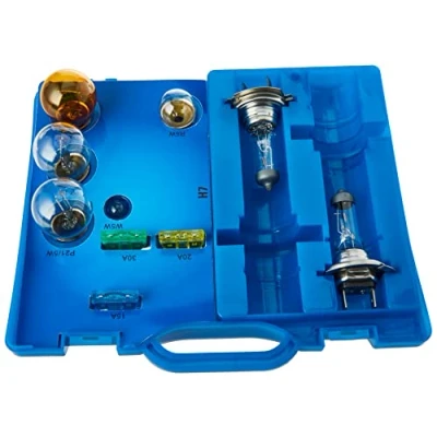 Afbeelding van Unitec 73085 H7 reservelampen koffer, lampen en zekeringen