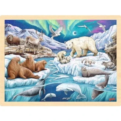 Afbeelding van Goki Houten Legpuzzel Poolnacht, 96st.