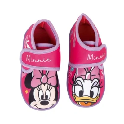 Afbeelding van Minnie Mouse pantoffels voor meisjes met antislipzool Slippers halve laarzen, Roze, 22 EU