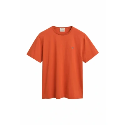 Afbeelding van GANT Shield Tshirt basic, Heren, Maat: XXL, Deep orange