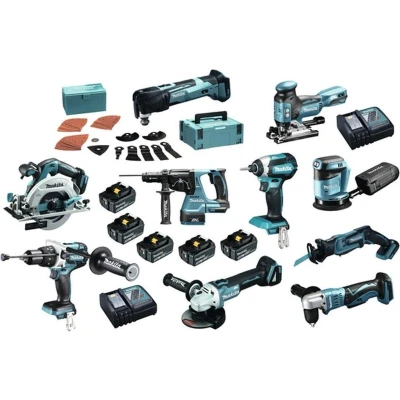 Afbeelding van Makita DLX1009TJ1 Accu Combiset 10 delig 18V 5.0Ah in Mbox