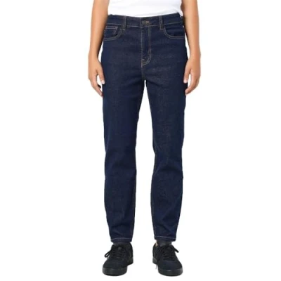 Afbeelding van Noisy May MONI HIGH Waist Straight leg jeans, Dames, Maat: 31x34, Dark blue denim