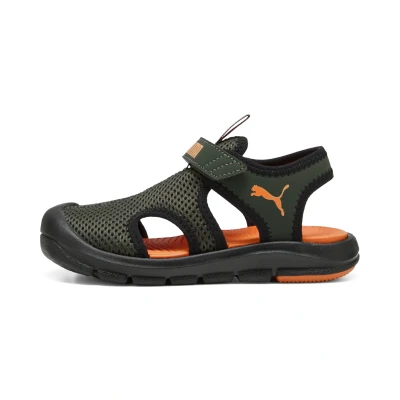 Afbeelding van Fun Racer Mesh sandalen, Zwart/Oranje, Maat 29 PUMA