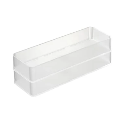 Afbeelding van Yamazaki 3644 Tower stapelbare organizer, L, wit, PS hars, minimalistisch design, 8 x 24 3,7 cm (l b h)