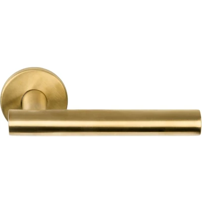 Afbeelding van Formani Deurkruk BASICS LB7 19 EN1906/3 geveerd op rozet PVD mat goud